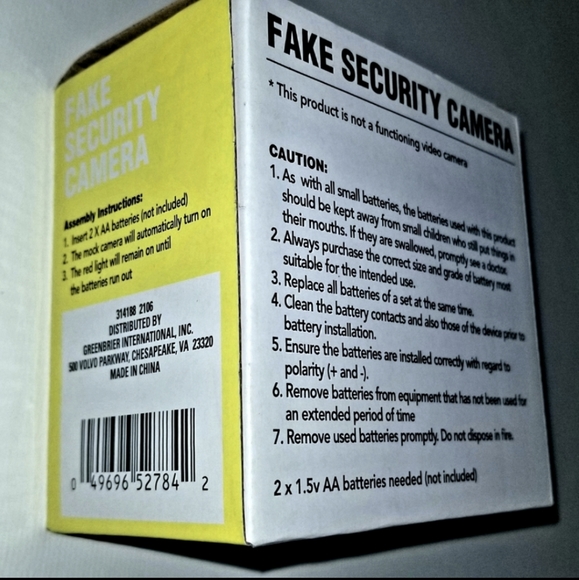 FAKE Security Camera ~ Robbers Think Twice! Theft Safety Protection Great Gift - Picture 6 of 8